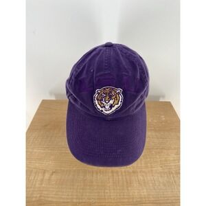 LSU Tigers Hat Cap Strap Back Purple Yellow College NCAA Captains Collection